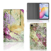 Hoes Samsung Galaxy Tab S6 Lite | S6 Lite (2022) Letter Painting - thumbnail