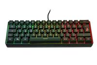 SureFire Kingpin X1 60% gamingtoetsenbord, Italiaans, gaming multimedia-toetsenbord, klein en mobiel, RGB-toetsenbord met verlichting, 25 anti-ghosting-toetsen, Italiaanse QWERTY lay-out