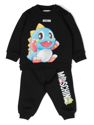 Moschino Kids Trainingspak met print - Zwart Moschino Kids Trainingspak met print - Zwart