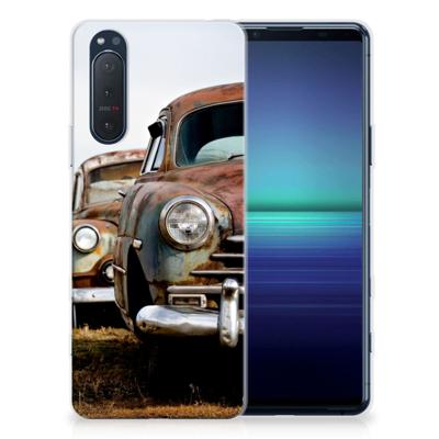 Sony Xperia 5II Siliconen Hoesje met foto Vintage Auto
