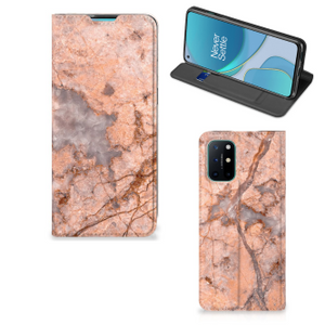 OnePlus 8T Standcase Marmer Oranje