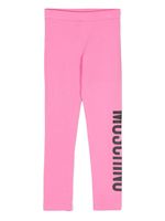 Moschino Kids legging en coton à logo imprimé - Rose - thumbnail