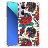 Xiaomi Redmi Note 13 4G Stevig Bumper Hoesje Avocado Singing