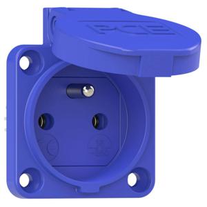 PC Electric 104-0bc Geaard stopcontact IP54 Blauw