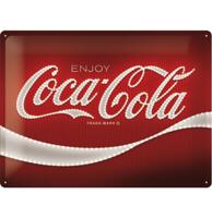 Coca-Cola Logo Red Lights Metalen Bord - 30 x 40 cm