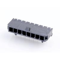 Molex 436500801 Male header, inbouw (standaard) Totaal aantal polen: 8 Rastermaat: 3.00 mm Inhoud: 1 stuk(s) Tray