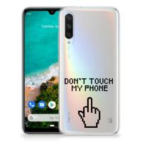Xiaomi Mi A3 Silicone-hoesje Finger Don't Touch My Phone