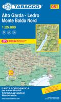 Wandelkaart 061 Alto Garda - Ledro - Monte Baldo Nord | Tabacco Editri - thumbnail