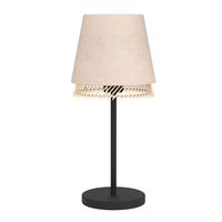 Eglo Tafellamp Tabley linnen met rotan 43977 - thumbnail