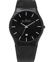 Horlogeband Skagen 956XLTBB Mesh/Milanees Zwart 26mm - thumbnail