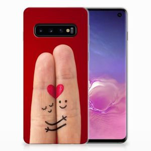 Samsung Galaxy S10 Silicone Back Cover Liefde - Origineel Romantisch Cadeau