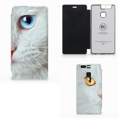 Huawei P9 Hoesje Witte Kat