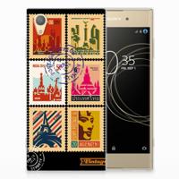 Sony Xperia XA1 Plus Siliconen Back Cover Postzegels