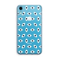 Eyes pattern: iPhone XR Transparant Hoesje