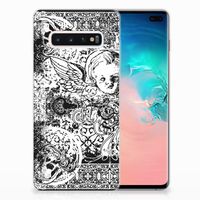 Silicone Back Case Samsung Galaxy S10 Plus Skulls Angel