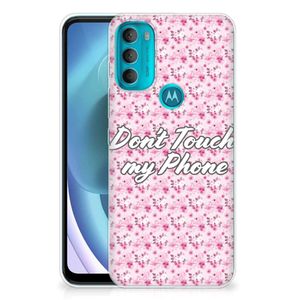 Motorola Moto G71 5G Silicone-hoesje Flowers Pink DTMP