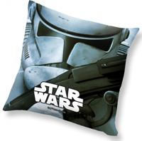Star Wars kussen Stormtrooper junior 40 x 40 cm polyester grijs