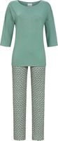 Basilicumgroene dames pyjama Ringella - thumbnail