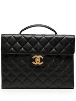 CHANEL Pre-Owned porte-documents à rabat (1997) - Noir