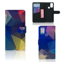 Alcatel 1S (2021) Book Case Polygon Dark - thumbnail