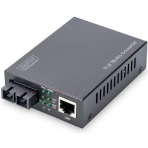 Digitus DN-82160 netwerk media converter 1000 Mbit/s 1310 nm Single-mode Zwart