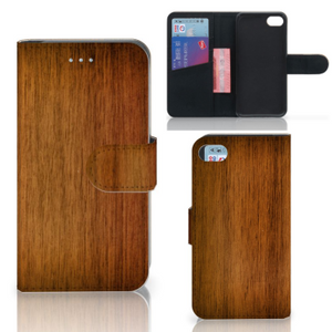 iPhone 7 | 8 | SE (2020) | SE (2022) Book Style Case Donker Hout