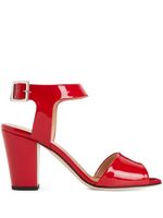 Giuseppe Zanotti sandales Emmanuelle 80 mm en cuir - Rouge - thumbnail