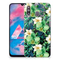 Samsung Galaxy M30 TPU Case Orchidee Groen