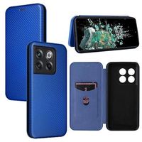 OnePlus 10T/Ace Pro Flip Case - Koolstofvezel - Blauw