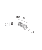 Wever & Ducre - 1-Phase Track Adapter 2.0 B - thumbnail