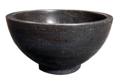 Wiesbaden B-stone opzetwastafel 20 cm, zwart Wiesbaden B-stone opzetwastafel 20 cm, zwart