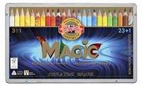 Kleurpotloden Koh-i-Noor Jumbo Magic doos 24 kleuren