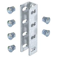 Unió para perfil U incl. tornillos cabez.alomada