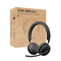 Logitech Zone Wireless 2 UC - Headset - On-Ear - Bluetooth - kabellos - aktive Rauschunterdr?ckung - Adapter USB-C via Bluetooth - Graphite - optimiert f?r UC (981-001311)