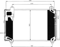 Condensor, airconditioning 35596