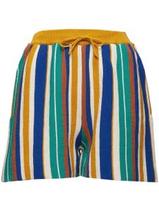 La DoubleJ short en maille à rayures multicolores - Vert