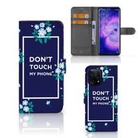 OPPO Find X5 Portemonnee Hoesje Flowers Blue DTMP