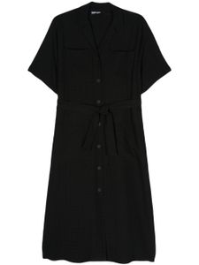 Bimba y Lola robe mi-longue à carreaux - Noir