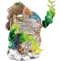 Aquarium decoratie No Fishing Plantjes - 9 x 8 x 14 cm 9 x 8 x 14 cm Flamingo Groen