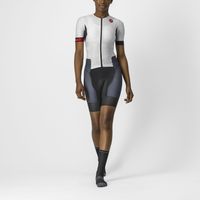 Castelli Free Sanremo 2 W trisuit korte mouwen wit/zwart dames S