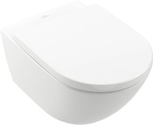 Villeroy & Boch Subway 3.0 hangtoilet incl. toiletbril met CeramicPlus 37x56x35,5cm Wit alpin