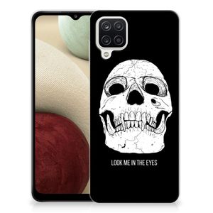 Silicone Back Case Samsung Galaxy A12 Skull Eyes