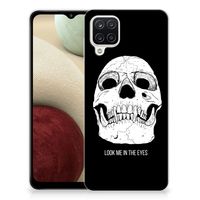 Silicone Back Case Samsung Galaxy A12 Skull Eyes - thumbnail