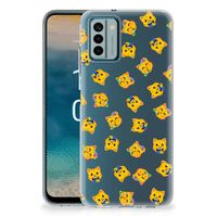 TPU bumper voor Nokia G22 Katten Emojis - thumbnail