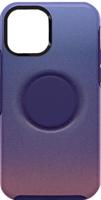 OtterBox Otter + Pop Symmetry Series - Achterzijde behuizing voor mobiele telefoon - polycarbonaat, synthetisch rubber - violette schemering - voor Apple iPhone 12, 12 Pro