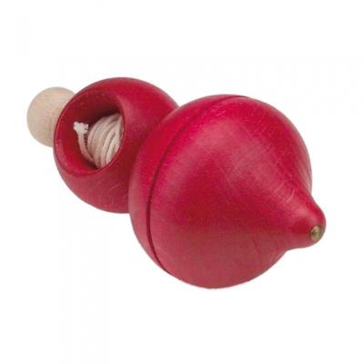 Glückskäfer tol hout 10 cm rood