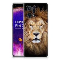 OPPO Find X5 TPU Hoesje Leeuw - thumbnail