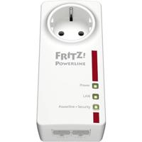 AVM FRITZ Powerline 1220E-adapter (1.200 Mbit/s, 2 x Gigabit LAN, ideaal voor NAS-toepassingen en HD-streaming)