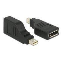 Delock 65626 DisplayPort-adapter Mini DP-stekker op DP-bus, 4K, 90 graden zwart