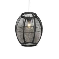 QAZQA Oosterse hanglamp zwart 35 cm - Rob